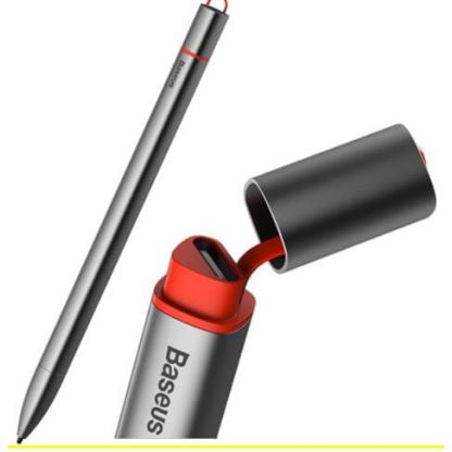 Baseus Square Line Stylus Pen (ACSXB-0G) - алуминиева професионална писалка за iPad Pro (модели 2018-2021) (тънмосив) 4