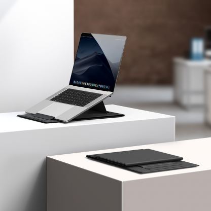 Baseus Ultra High Folding Laptop Stand - сгъваема поставка за MacBook и лаптопи до 16 инча (черен) 4