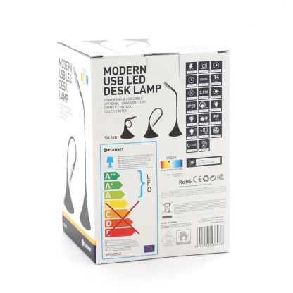 Platinet Desk Lamp 3.5W (PDL04B) - настолна LED лампа (черен) 2