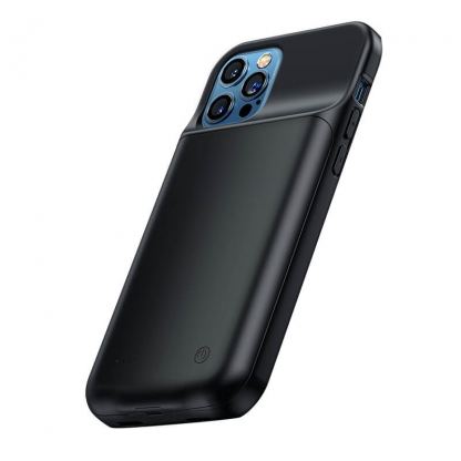 USAMS CD158 Battery Case 4500mAh - удароустойчив кейс с вградена батерия за iPhone 12 Pro Max (черен) 2