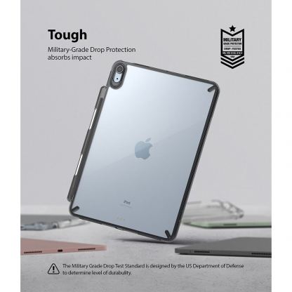 Ringke Fusion Case - удароустойчив хибриден кейс за iPad Air 4 (2020) (черен) 2