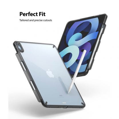 Ringke Fusion Case - удароустойчив хибриден кейс за iPad Air 4 (2020) (черен) 3