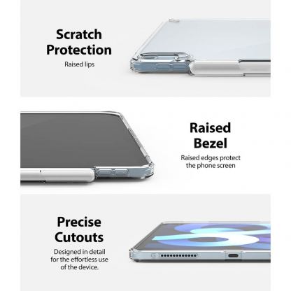 Ringke Fusion Case - удароустойчив хибриден кейс за iPad Air 4 (2020) (черен) 6