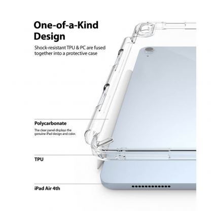 Ringke Fusion Case - удароустойчив хибриден кейс за iPad Air 4 (2020) (черен) 8