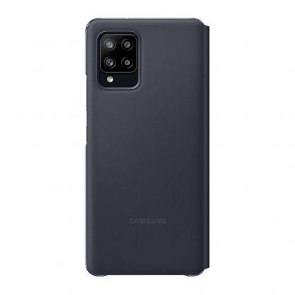 Samsung Galaxy S-View Wallet Cover EF-EA426PBEGEE - оригинален калъф през който виждате информация от дисплея за Samsung Galaxy A42 5G (черен) 3