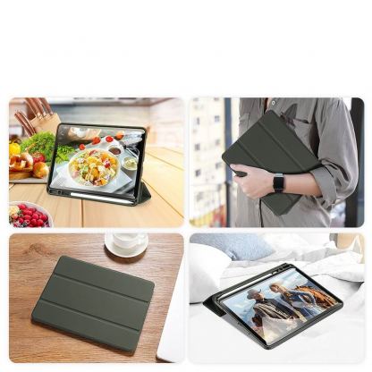 DUX DUCIS Osom TPU Gel Tablet Cover - термополиуретанов (TPU) кейс и поставка за iPad Air 4 (2020) (тъмнозелен) 8