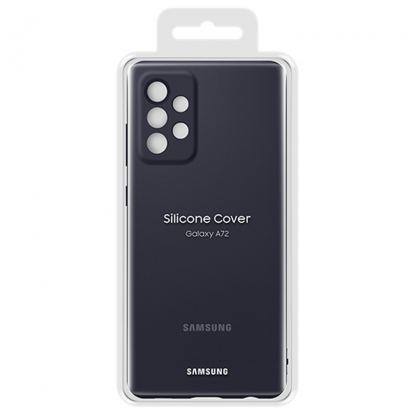 Samsung Silicone Cover EF-PA725TBEGWW - оригинален силиконов кейс за Samsung Galaxy A72 (черен) 5