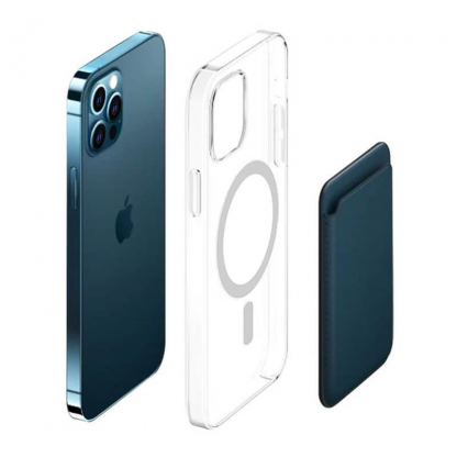 Tel Protect MagPocket - кожен портфейл (джоб) за прикрепяне към iPhone 12 mini, iPhone 12, iPhone 12 Pro, iPhone 12 Pro Max (зелен) 4