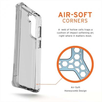Urban Armor Gear Plyo Case - удароустойчив хибриден кейс за Samsung Galaxy S21 Plus (прозрачен) 5