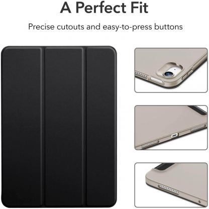 ESR Rebound Slim Case - полиуретанов калъф с поставка за iPad Air 4 (2020) (черен) 5