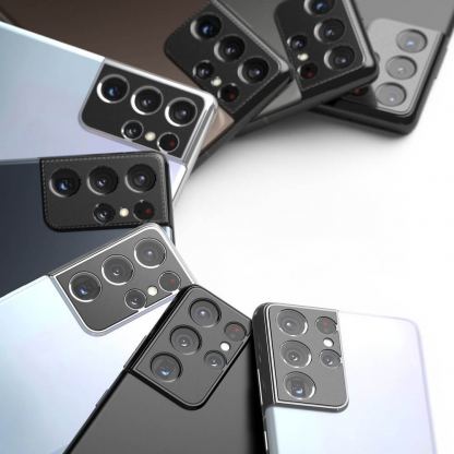Ringke Camera Styling Lens Glass - предпазна плочка за камерата на Samsung Galaxy S21 Ultra (черен) 3