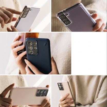 Ringke Camera Styling Lens Glass - предпазна плочка за камерата на Samsung Galaxy S21 Plus (черен) 9