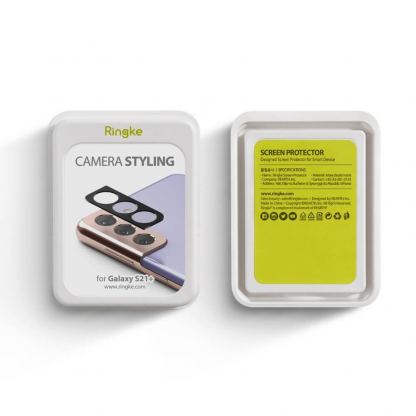 Ringke Camera Styling Lens Glass - предпазна плочка за камерата на Samsung Galaxy S21 (черен) 5