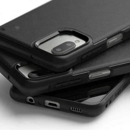 Ringke Onyx Durable TPU Case - силиконов (TPU) удароустойчив кейс за Samsung Galaxy A12 (сив) 3