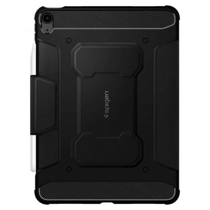 Spigen Rugged Armor Pro Case - хибриден удароустойчив кейс с поставка за iPad Air 4 (2020) (черен) 2