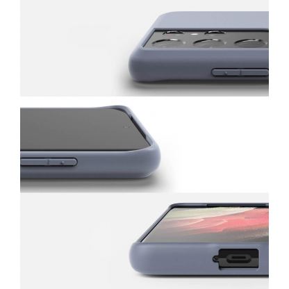 Ringke Air S Case - силиконов (TPU) калъф за Samsung Galaxy S21 Ultra (черен) 3