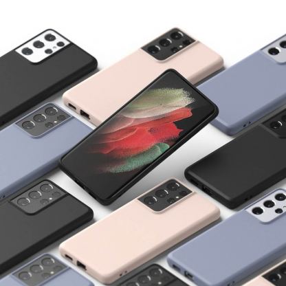 Ringke Air S Case - силиконов (TPU) калъф за Samsung Galaxy S21 Ultra (черен) 7