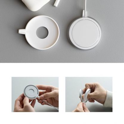 Ringke Slim Case Cover for Apple MagSafe - силиконов калъф за Apple Magsafe поставка за безжично зареждане (бял) 3