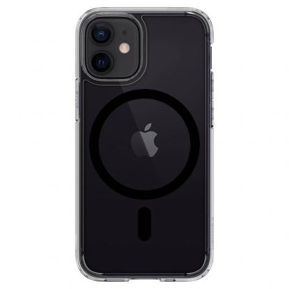 Spigen Ultra Hybrid MagSafe Case - хибриден кейс с висока степен на защита с MagSafe за iPhone 12, iPhone 12 Pro (черен-прозрачен)  4