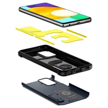 Spigen Tough Armor Case - хибриден кейс с най-висока степен на защита за Samsung Galaxy A52 (тъмносив) 6