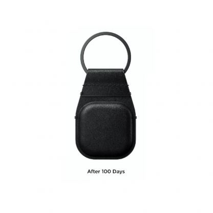 Nomad AirTag Leather Keychain - висококачествен ключодържател от естествена кожа за Apple AirTag (черен) 2
