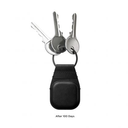 Nomad AirTag Leather Keychain - висококачествен ключодържател от естествена кожа за Apple AirTag (черен) 5