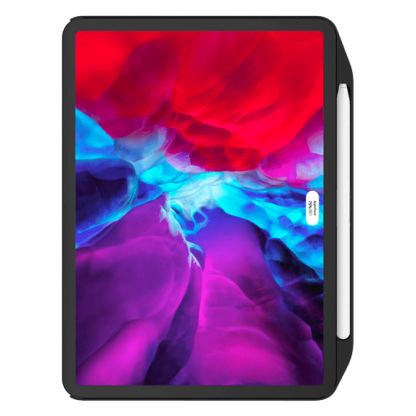 SwitchEasy CoverBuddy Case - поликарбонатов кейс (с отделение за Apple Pencil 2) за iPad Pro 11 (2018-2021) и iPad Air 4 (съвместим с Apple Smart Keyboard, Magic Keyboard, Smart Folio) (черен) 2