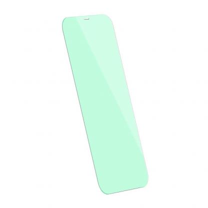 Baseus Full Coverage Green Tempered Glass Film with Anti Blue Light Filter (SGAPIPH67N-LP02) - стъклено защитно покритие за целия дисплей на  iPhone 12 Pro Max (прозрачен) (2 броя) 3