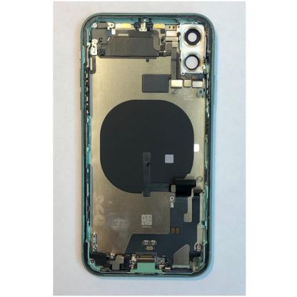 Apple iPhone 11 Backcover Full Assembly - оригинален резервен заден капак заедно с Lightning порт, безжично зареждане и бутони (зелен) 2