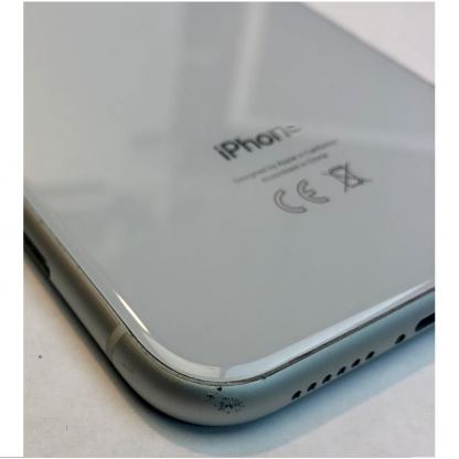 Apple iPhone XR Backcover Full Assembly - оригинален резервен заден капак заедно с Lightning порт, безжично зареждане и бутони (бял) 3