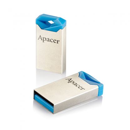 Apacer AH111 Flash Drive Crystal 32GB - компактна алуминиева флаш памет 32GB (син) 2