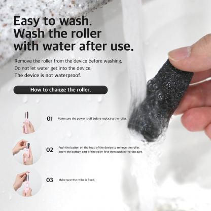 Abko Electric Callus Remover CR01 - безжична електрическа пила за крака (розов) 6