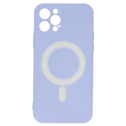 Tel Protect MagSilicone Case - силиконов (TPU) калъф с вграден магнитен конектор (MagSafe) за iPhone 12 Pro (лилав) 3