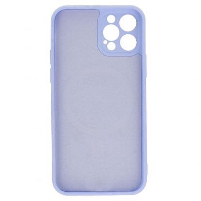 Tel Protect MagSilicone Case - силиконов (TPU) калъф с вграден магнитен конектор (MagSafe) за iPhone 12 mini (лилав) 5