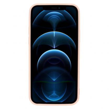 Tel Protect MagSilicone Case - силиконов (TPU) калъф с вграден магнитен конектор (MagSafe) за iPhone 12 mini (бежов) 3
