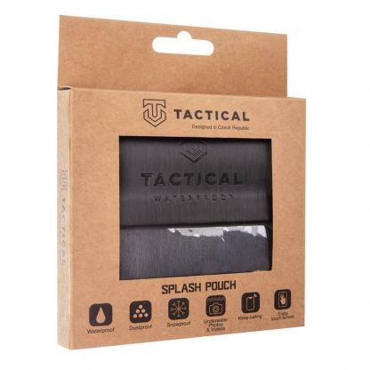 Tactical Splash Pouch L/XL - универсален водоустойчив калъф за смартфони до 6.5 инча (черен) 4