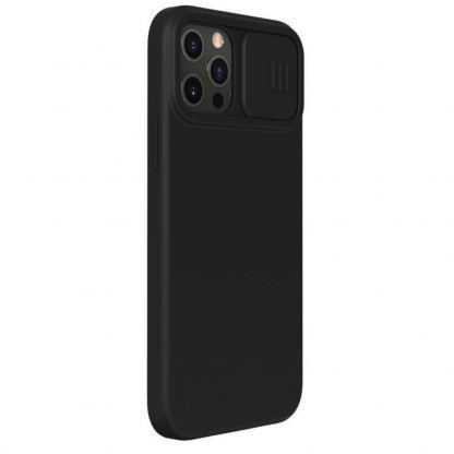 Nillkin CamShield Silky Case - силиконов (TPU) калъф за iPhone 12 Pro Max (черен) 2