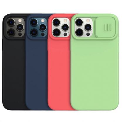 Nillkin CamShield Silky Magnetic Case - силиконов (TPU) калъф с вграден магнитен конектор (MagSafe) за iPhone 12, iPhone 12 Pro (черен) 3
