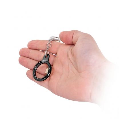 ComT TPU Shining AirTag Cover - силиконов ключодържател за Apple AirTag (черен) 3