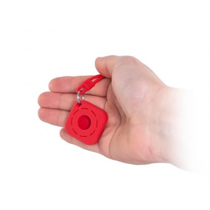 ComT Silicone AirTag Strap Cover - силиконов кейс с връзка за Apple AirTag (червен) 3