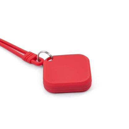 ComT Silicone AirTag Strap Cover - силиконов кейс с връзка за Apple AirTag (червен) 4