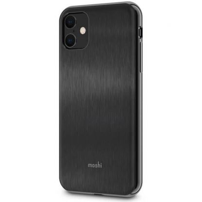 Moshi iGlaze SnapToª Case - хибриден удароустойчив кейс за iPhone 11 (черен) 2