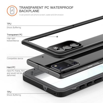 Waterproof Heavy Duty Case - ударо и водоустойчив кейс за Samsung Galaxy S21 Ultra (черен) 4