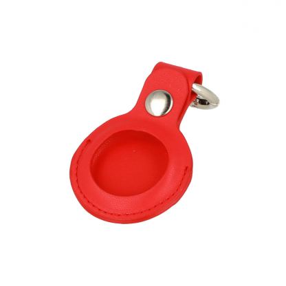 Tel PU Leather Keyring - ключодържател от изкуствена кожа за Apple AirTag (червен) 3