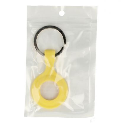 Tel Silicone Keyring - силиконов ключодържател за Apple AirTag (жълт) 2