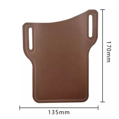 JC Belt Case Universal - кожен калъф за колана за смартфони до 6 инча (черен) 6