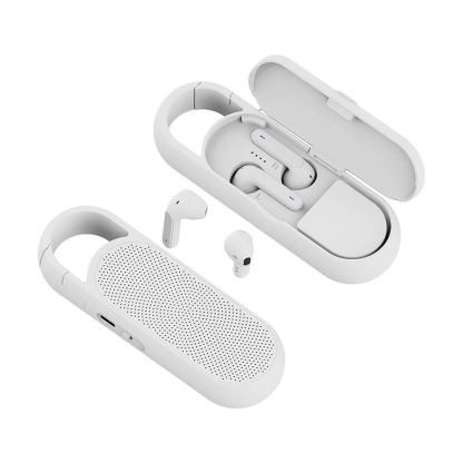 4smarts TWS Bluetooth Eara Twins - комплект безжични Bluetooth слушалки с микрофон и спийкър за мобилни устройства (бял) 2