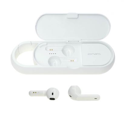 4smarts TWS Bluetooth Eara Twins - комплект безжични Bluetooth слушалки с микрофон и спийкър за мобилни устройства (бял) 3
