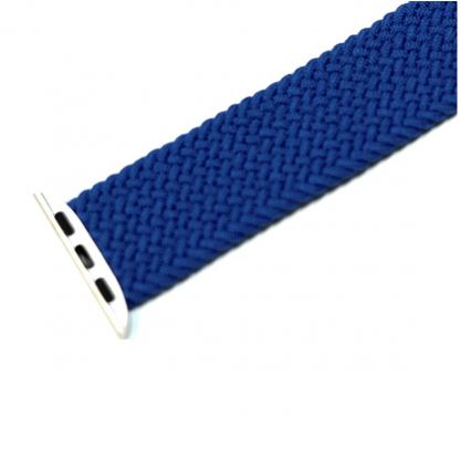 JC Design Braided SoloLoop Band - текстилна каишка за Apple Watch 38мм, 40мм (син) 3