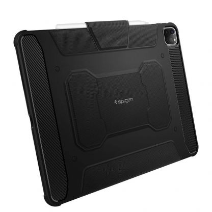 Spigen Rugged Armor Pro Case - хибриден удароустойчив кейс с поставка за iPad Pro 12.9 M1 (2021) (черен) 5